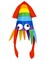 Rhode Island Novelty Unisex Novelty Rainbow Squid Costume Party Hat Cap (2 Pack), Adult Medium